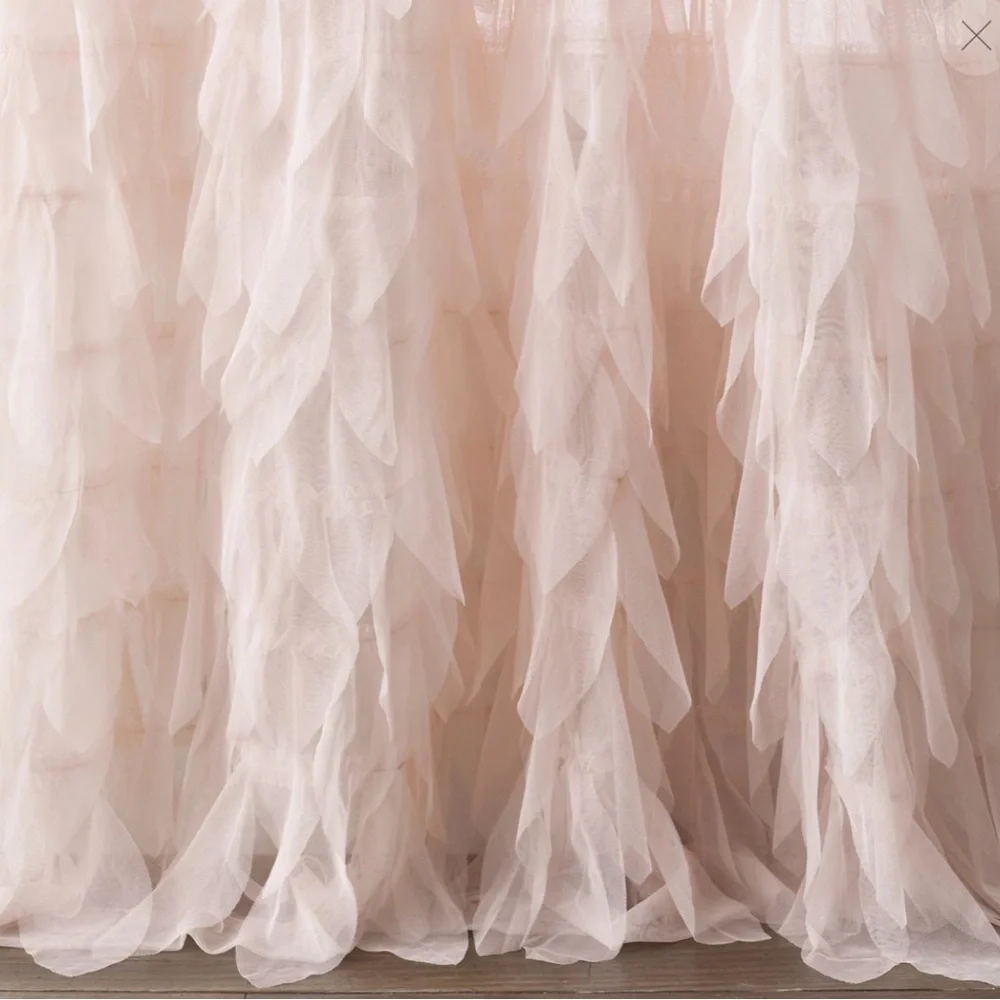 RH Baby & Child, Cascading Tulle Drapery Panel, Petal (Set Of 2)
